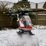 LEGO City Heavy Cargo Transport 60183 helicopter riding high