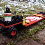 LEGO City Heavy Cargo Transport 60183 trailer covered in snow