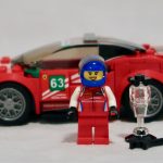 LEGO Ferrari GT3 with driver ready to go!