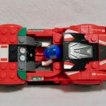 Inside the cockpit of the LEGO Speed Champions Ferrari GT3 75886