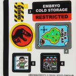 LEGO Jurassic Park Velociraptor Chase Review Sticker Sheet set 75932