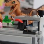 LEGO Jurassic Park Velociraptor Chase Review Raptor in the kitchen set 75932
