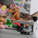 LEGO Jurassic Park Velociraptor Chase Review Raptor attacking set 75932