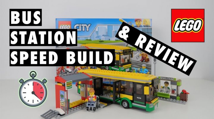 Last Stop! LEGO City Bus Station 60154 - Speed Build Review!