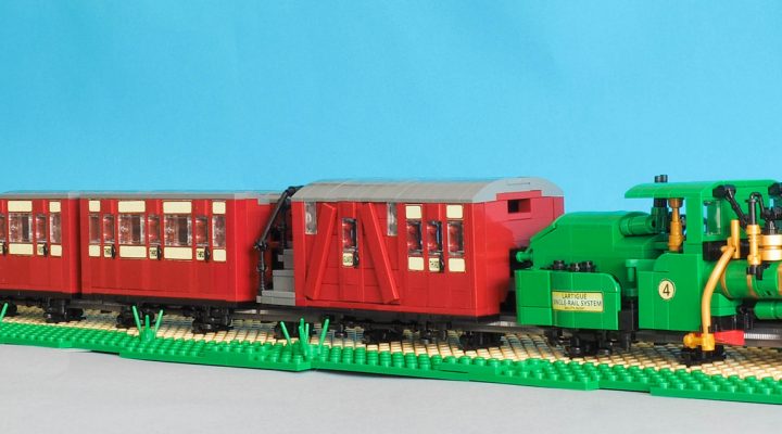 Lartigue Monorail built in LEGO