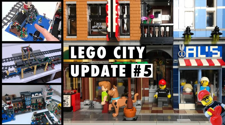 Studsburg Custom LEGO City Update #5 - From the ashes, the trains are coming!