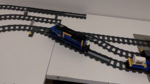 Studsburg Custom LEGO City Update #5 - The LEGO Train 60052 pulls out of the siding