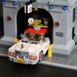 LEGO Ghostbusters Ecto-1 Leaving the Firehouse Headquarters (75827 & 75828)