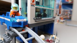 LEGO City Deep Space Rocket and Launch Control 60228 - astronaut heading to the rocket