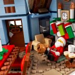 LEGO Winter Village Santa’s Visit (10293) - Interior with Santa sleeping