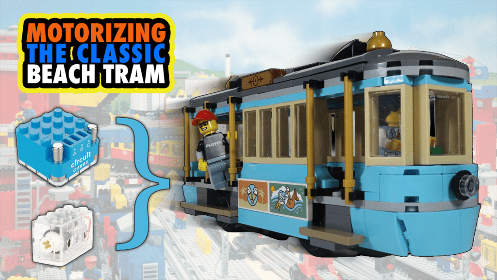 LEGO Beach Tram Motorised! Circuit Cubes Upgrade! (LEGO City 60506)